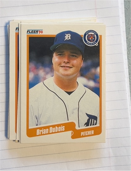 1990 Fleer #601 Brian Dubois — front