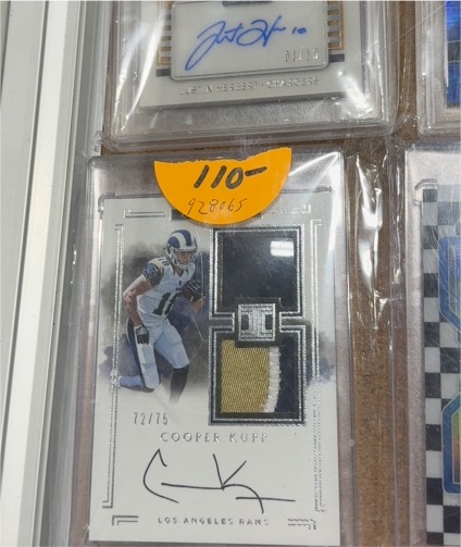 2017 Panini Impeccable - Cooper Kupp Rookie Dual Patch Auto /75 - Rams RC — front