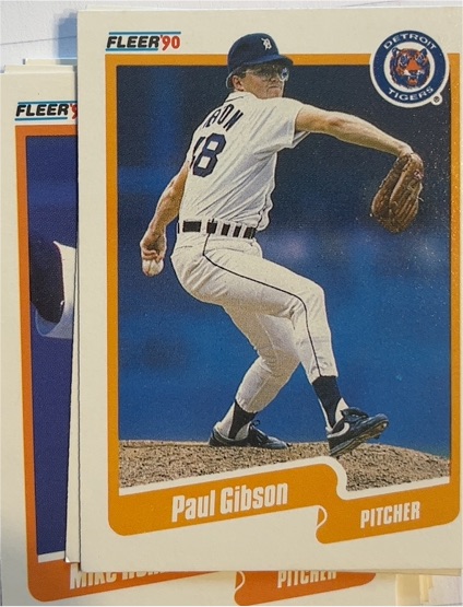 1990 Fleer #602 Paul Gibson — front