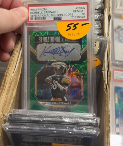 2022 Panini Prizm #SSK5 Kordell Stewart Sensational Signatures Green Scope — front