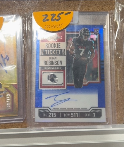 2023 Panini Contenders #215 Bijan Robinson Rookie Ticket — front