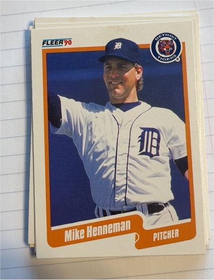 1990 Fleer #604 Mike Henneman — front