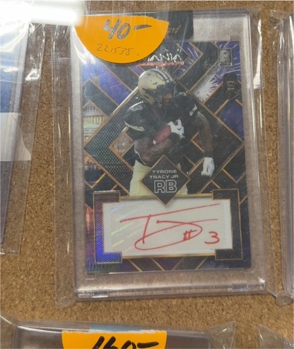 2023 Wild Card Auto Mania #AM-SQ3 Tyrone Tracy Jr — front