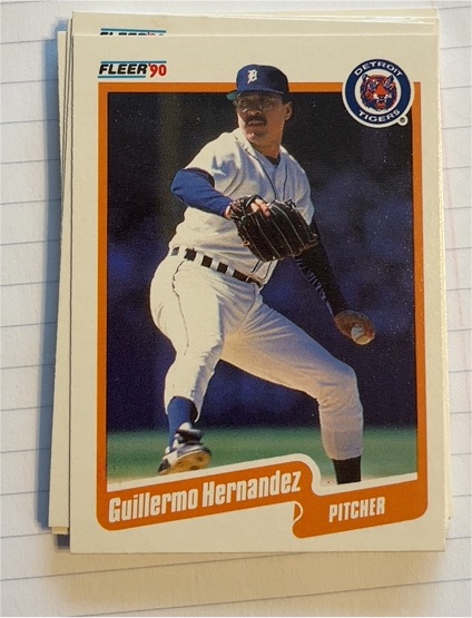 1990 Fleer #605 Guillermo Hernandez — front