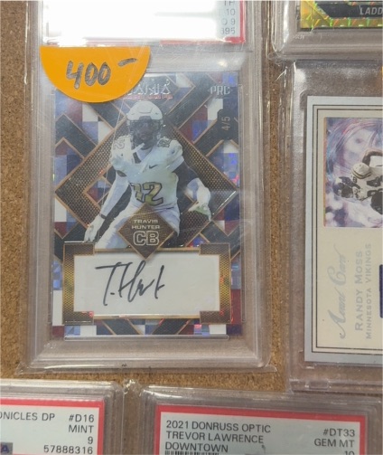 2024 Wild Card Auto Mania #AMASQ-TH Travis Hunter — front