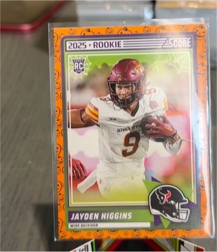 2025 Panini Score A Treat #55 Jayden Higgins — front