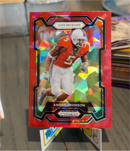 2024 Panini Prizm Draft Picks Red Ice Prizm Andre Johnson — front