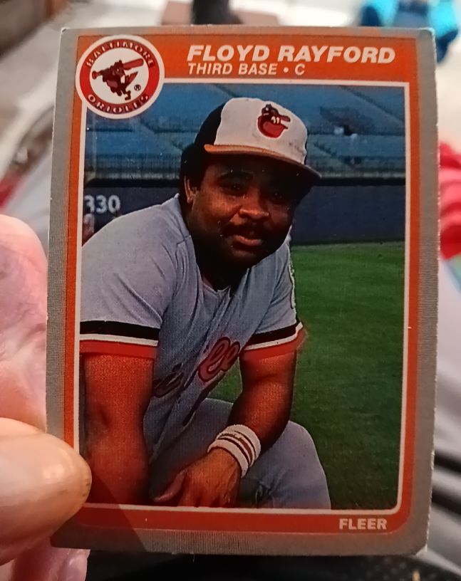 1985 Fleer #186 Floyd Rayford — front