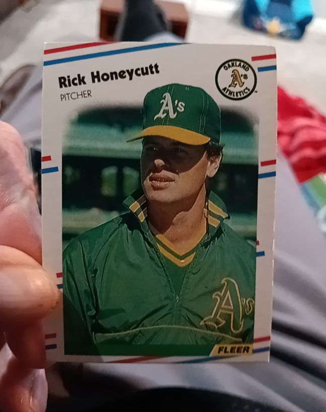 1988 Fleer #281 Rick Honeycutt — front