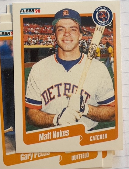 1990 Fleer #611 Matt Nokes — front