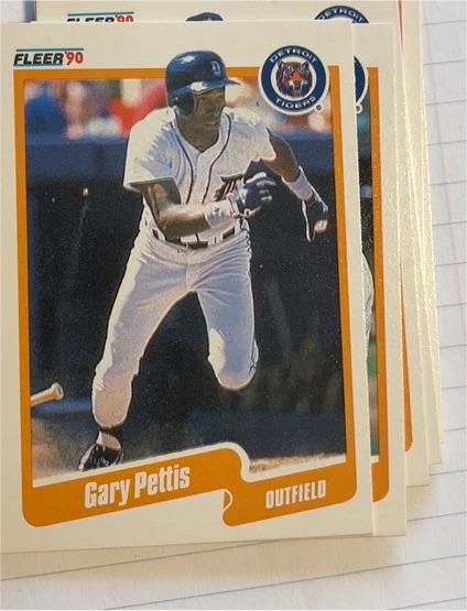 1990 Fleer #612 Gary Pettis — front