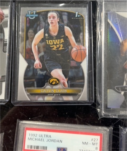 2022-23 Bowman University Chrome #50 Caitlin Clark — front