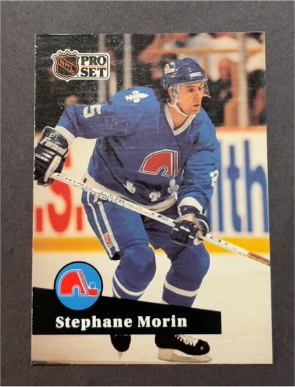 1991-92 Pro Set #201 Stephane Morin Quebec Nordiques — front