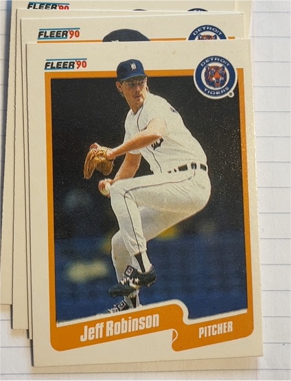 1990 Fleer #614 Jeff Robinson — front