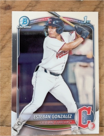 2025 Bowman Chrome #BCP-70 Esteban Gonzalez — front