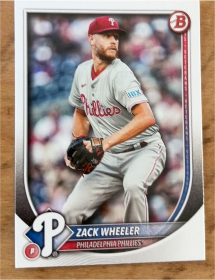 2025 Bowman #45 Zack Wheeler — front