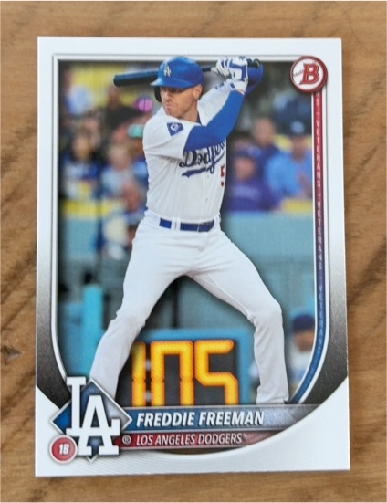 2025 Bowman #5 Freddie Freeman — front