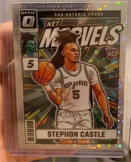 2024-25 Donruss Optic #12 Stephon Castle Net Marvels — front