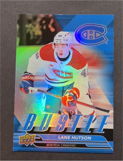 2025-26 Upper Deck Series 1 Bustle #B-20 Lane Hutson — front
