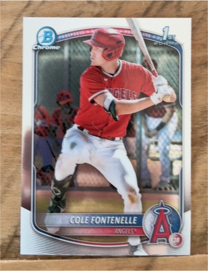 2025 Bowman Chrome #BCP-32 Cole Fontenelle — front