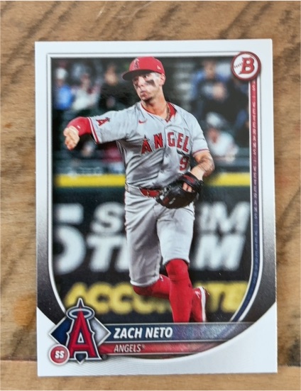 2025 Bowman #55 Zach Neto — front