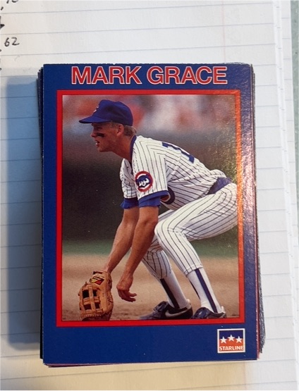 1990 Starline #2 Mark Grace — front