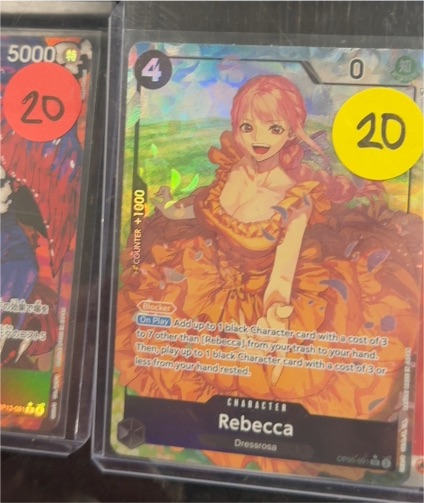 2023 One Piece TCG OP05-091 Rebecca Alternate Art SR Awakening of the New Era — front