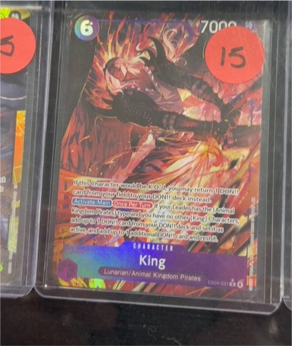 One Piece The Azure Sea's Seven EB04-031 King Alternate Art — front