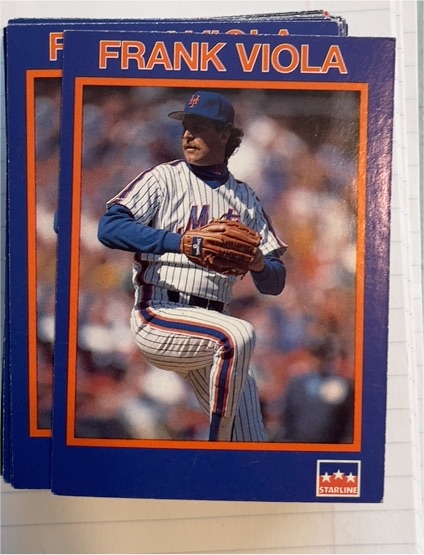 1990 Starline Long John Silver's #7 Frank Viola — front