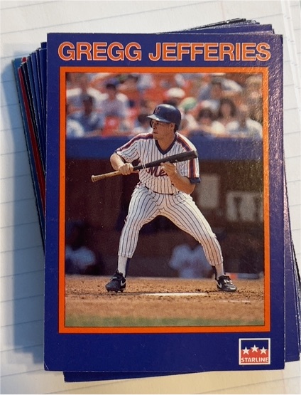 1990 Starline Long John Silver #12 Gregg Jefferies — front