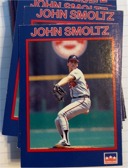1990 Starline Long John Silver #14 John Smoltz — front