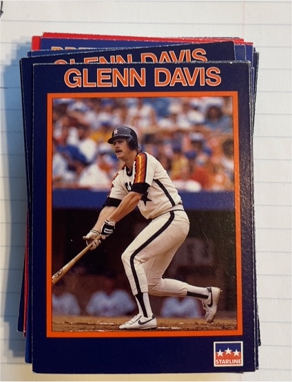 1990 Starline Long John Silver #15 Glenn Davis — front