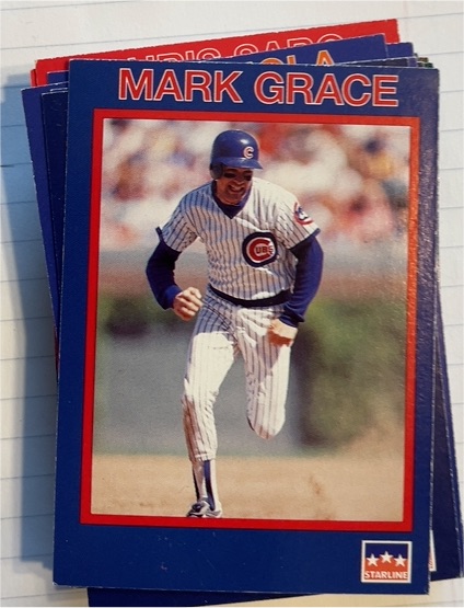 1990 Starline Long John Silver #16 Mark Grace — front