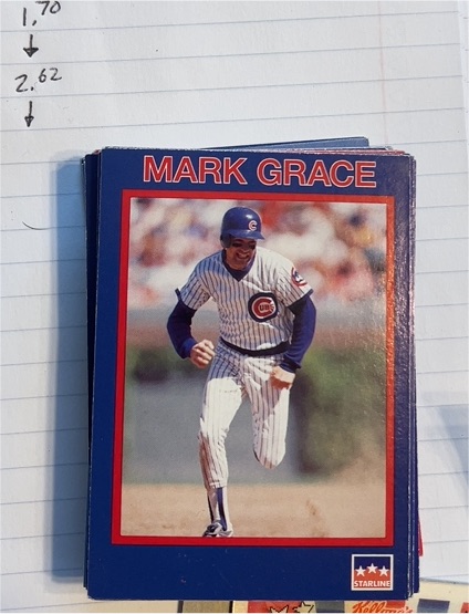 1990 Starline #2 Mark Grace — front