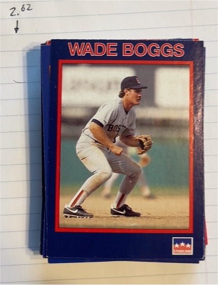 1990 Starline Long John Silver's #17 Wade Boggs — front