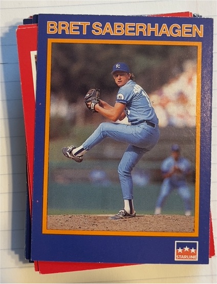1990 Starline Long John Silver #19 Bret Saberhagen — front