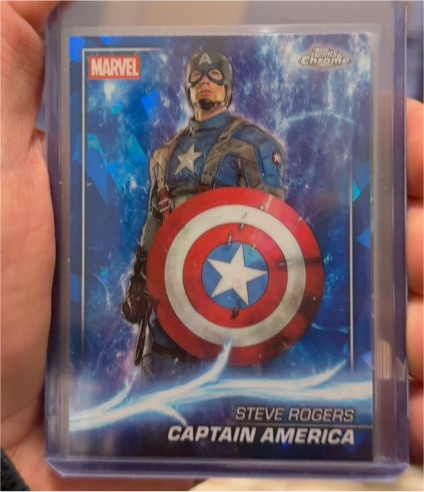 2025 Topps Chrome Marvel Studios #20 Steve Rogers Captain America — front