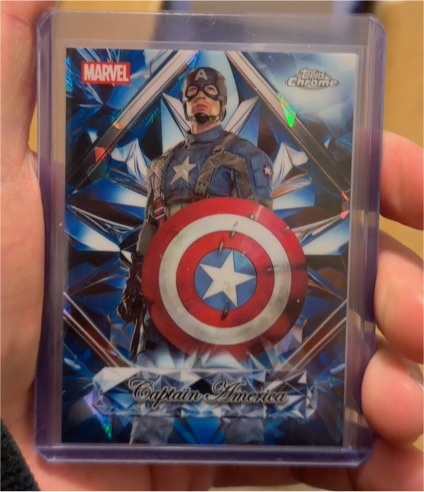 2025 Topps Chrome Marvel Studios #20 Captain America — front