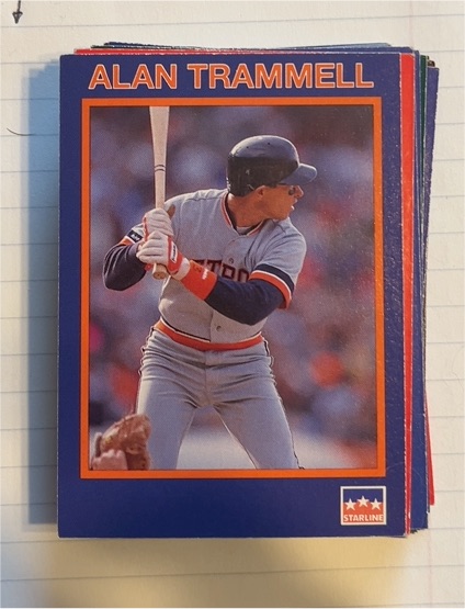 1990 Starline Long John Silver #24 Alan Trammell — front