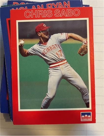 1990 Starline Long John Silvers #25 Chris Sabo — front