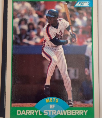 1989 Score #10 Darryl Strawberry — front