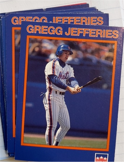 1990 Starline Long John Silver #32 Gregg Jefferies — front