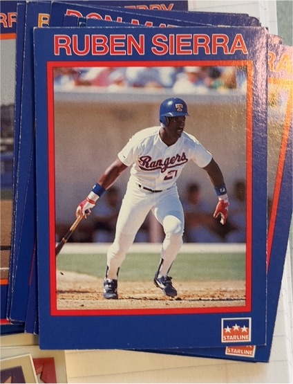 1990 Starline Long John Silver #33 Ruben Sierra — front