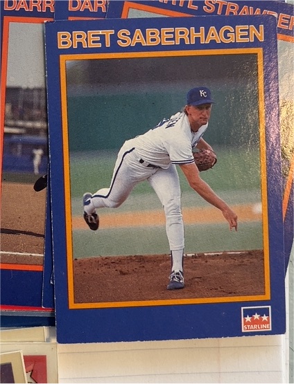 1990 Starline Long John Silver #36 Bret Saberhagen — front