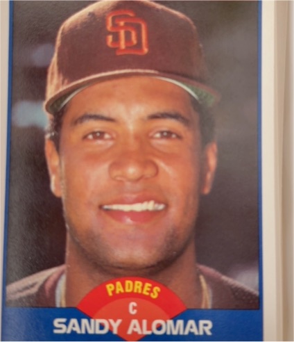 1989 Score #630 Sandy Alomar Jr — front