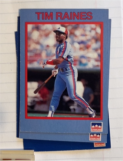 1990 Starline #39 Tim Raines — front
