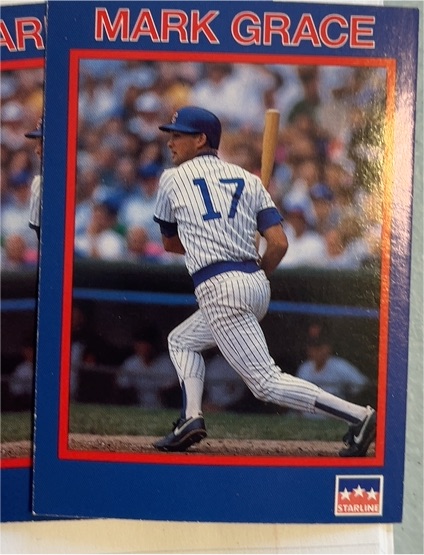 1990 Starline Long John Silver #40 Mark Grace — front