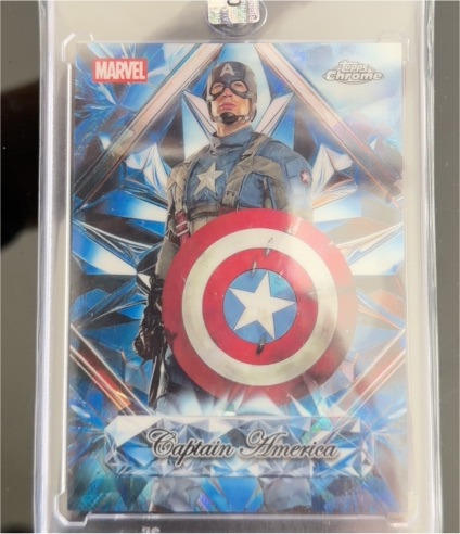 2025 Topps Chrome Marvel Studios #20 Captain America — front