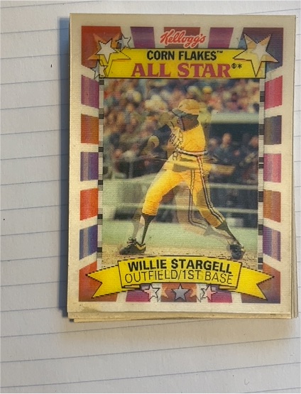 1992 Kellogg's Corn Flakes All Star #1 Willie Stargell — front