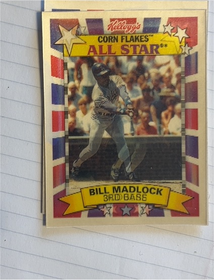 1992 Kellogg's Corn Flakes All-Stars #7 Bill Madlock — front